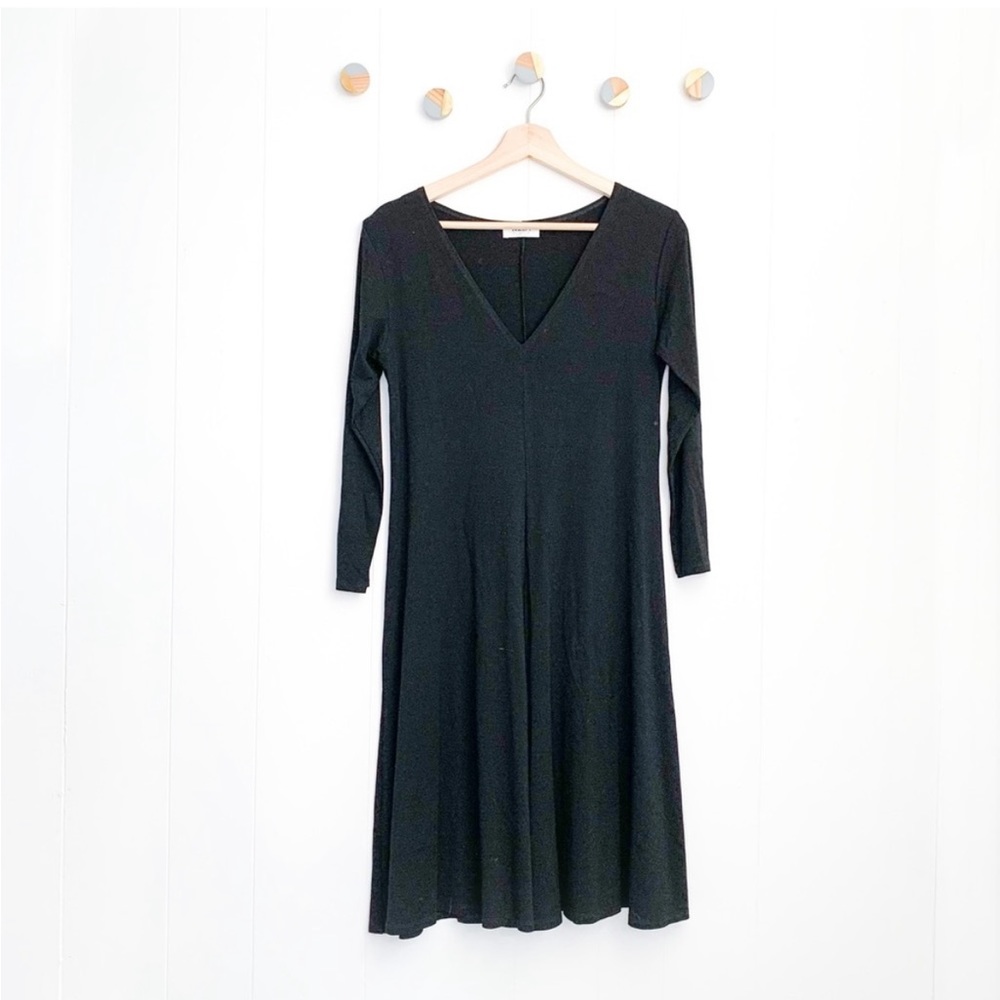Mela Purdie Black V-Neck Dress